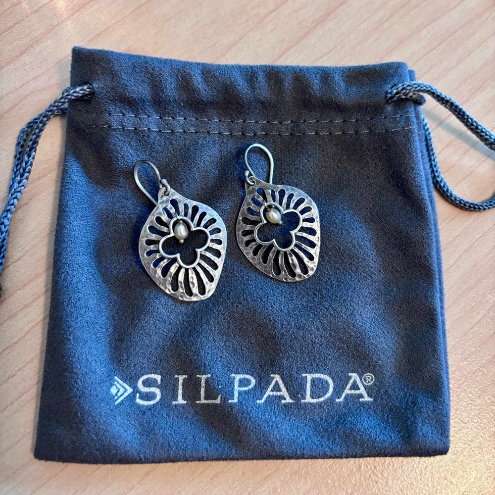 Silpada Sterling Silver Filigree Earrings